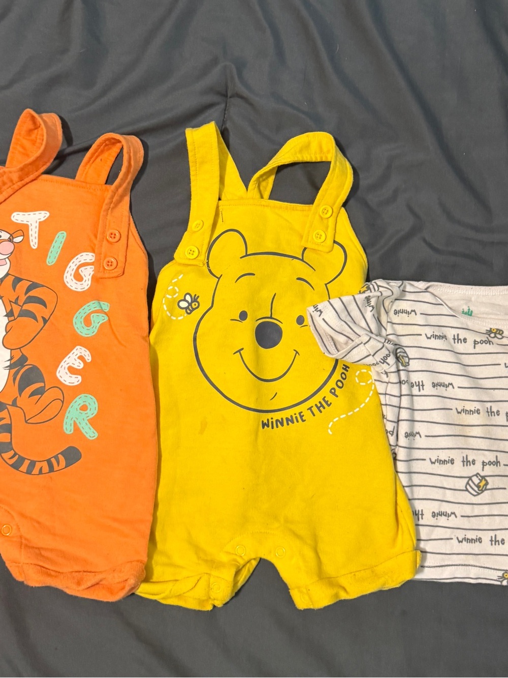 Disney Winnie the Pooh Yellow Toddler Romper Footie
